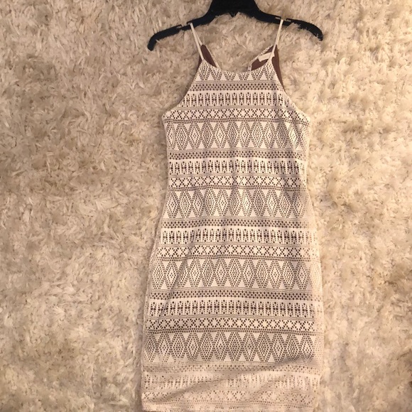 Poetry Dresses & Skirts - White dress with nude underlining